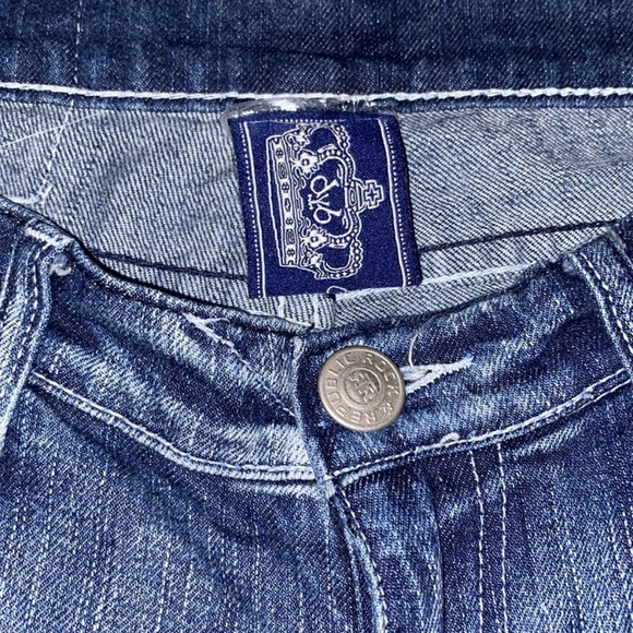 Size 8 Victoria Beckham for Rock & Republic Y2K Vintage Flare Denim Jeans - Picture 5 of 10